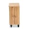 Baxton Studio Gisela Modern and Contemporary Oak Brown Finished Wood 2-Door Shoe Storage Cabinet 189-11993-ZORO - alternate 4